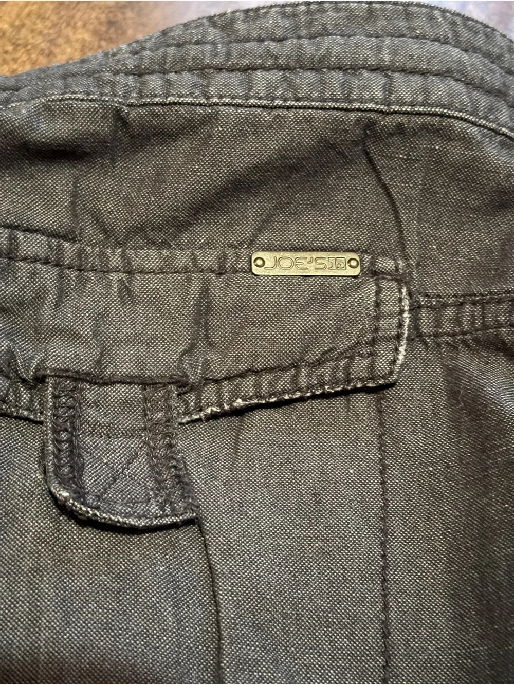 Joe's Jeans Men's Navy Drawstring cotton/linen pants